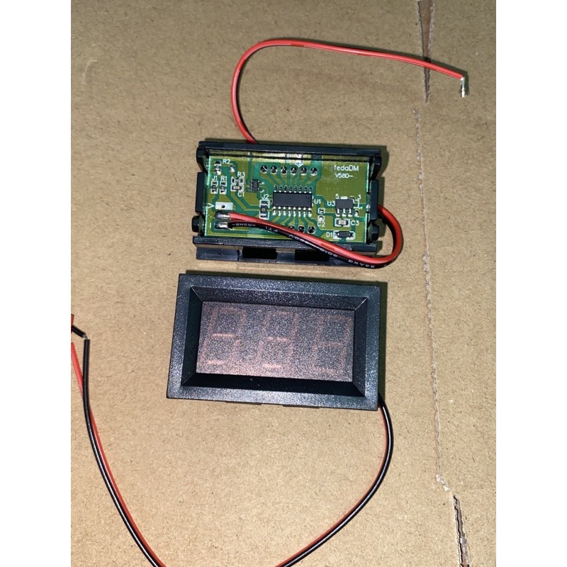 voltmeter digital 4.5-30vdc merah 0.56”