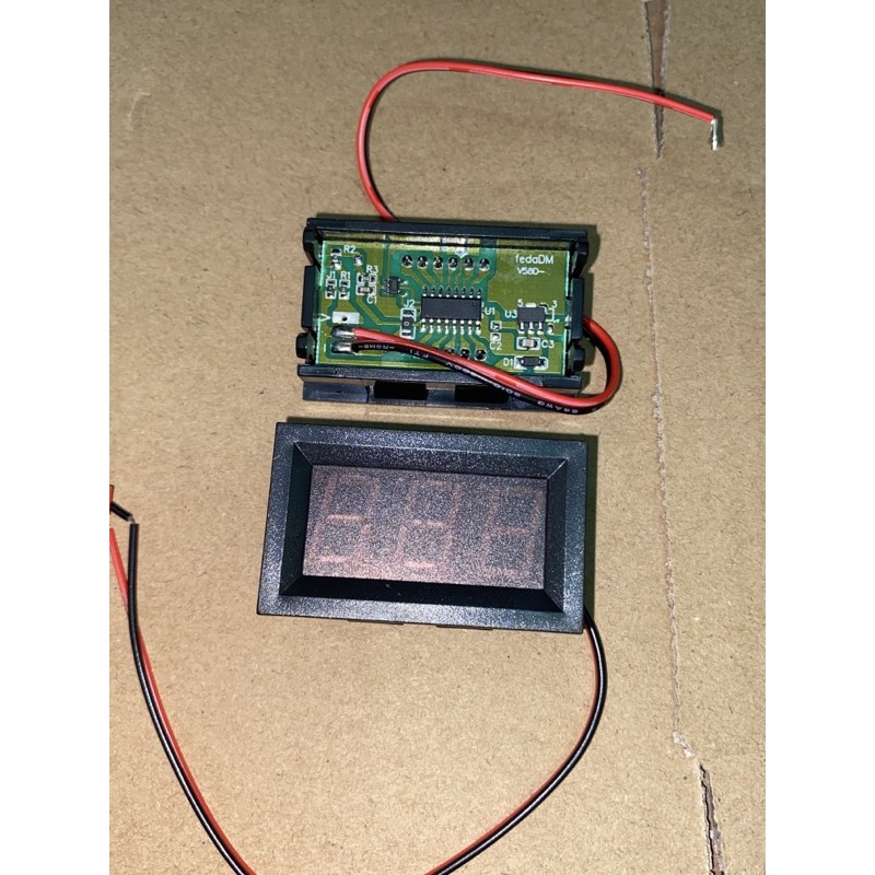 voltmeter digital 4.5-30vdc merah 0.56”