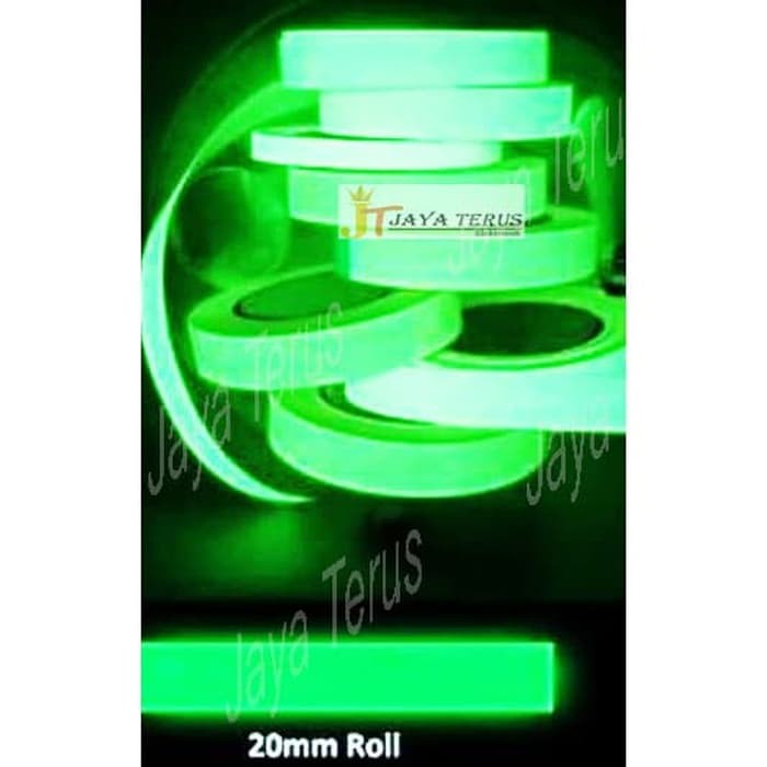 

Glow In The Dark Tape Lebar 2 cm Selotip Fosfor Luminous Sticker Lakban Night