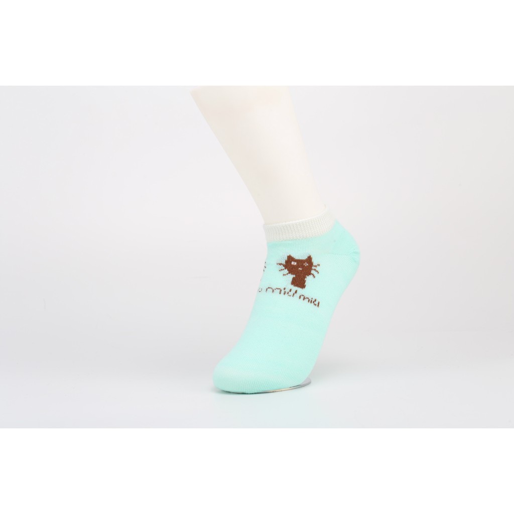 BEE - Kaos Kaki Ankle Cute Kaos Kaki Pendek Motif Semata Kaki Import Murah SC - 16-MINT