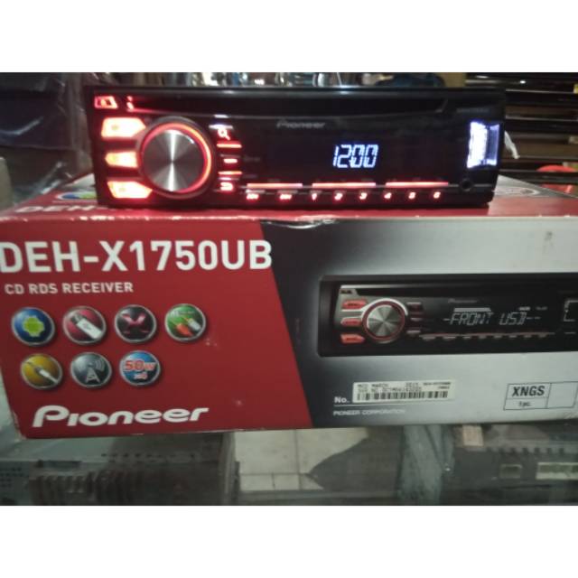 Singledin pioneer DEH-X1750UB headunit audio mobil
