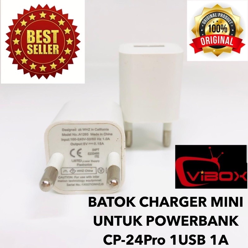 SEN BATOK CHARGER MINI POWERBANK VIBOX CP24PRO UNTUK POWERBANK VIVAN ROBOT ANKER BUKAN UNTUK HANDPHONE