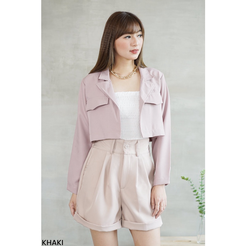 Lexy Cropped Blazer Atasan Wanita Top