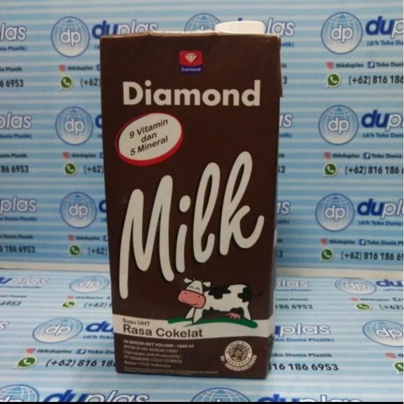 

Diamond Milk Cokelat 1 Liter Susu UHT Cokelat