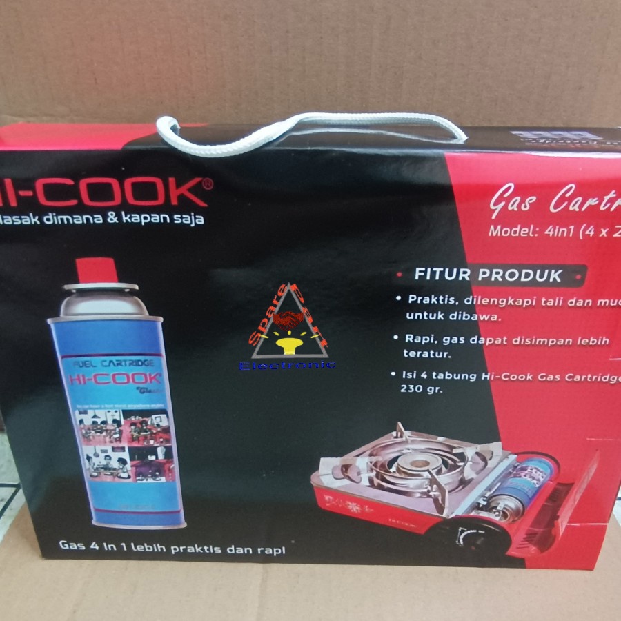 Hi-Cook Gas Portable 4 in 1 Cartridge Gas Kaleng 230 gr