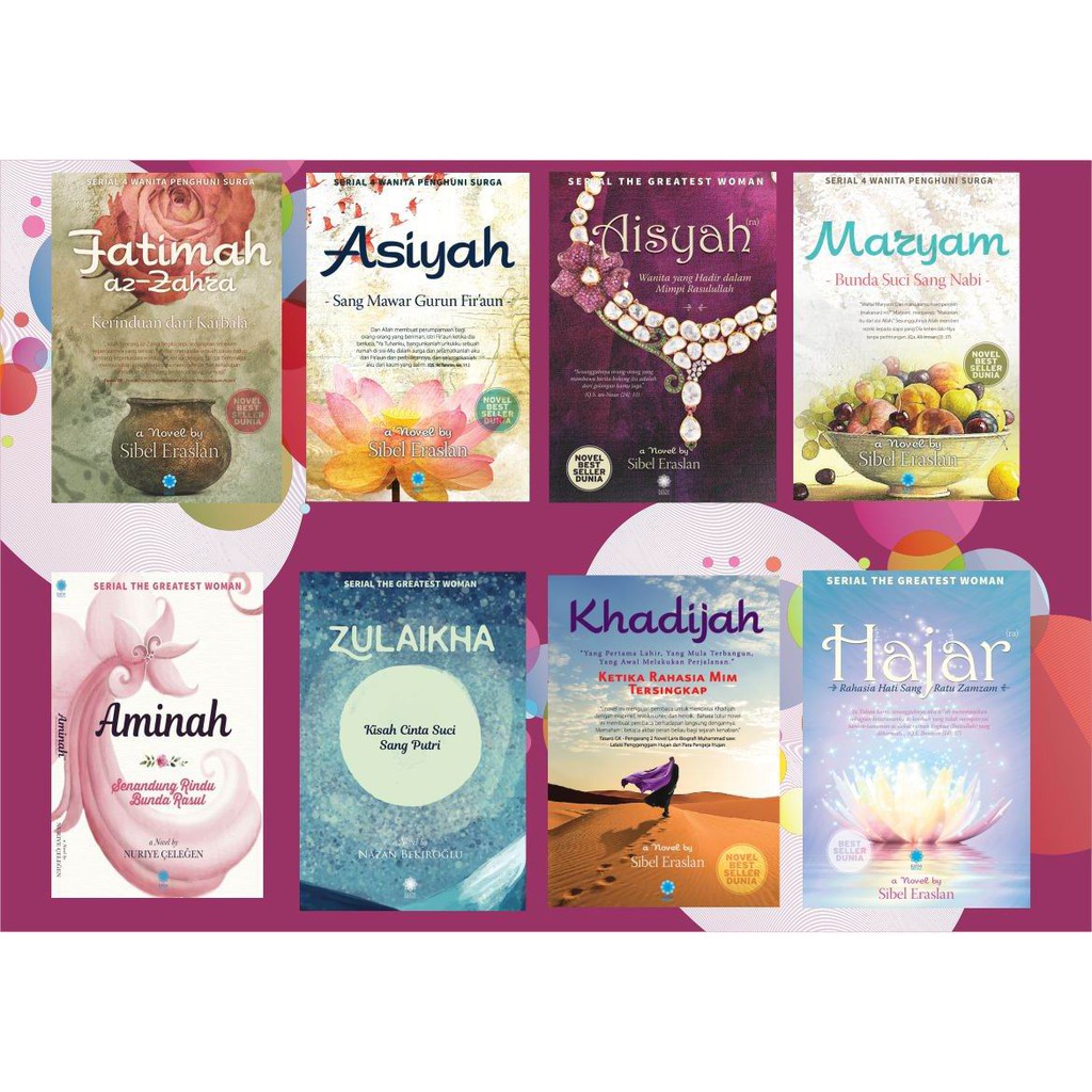 Serial Wanita Penghuni Surga Dan 4 Seri Wanita Aminah Hajar Aisyah Zulaika Shopee Indonesia