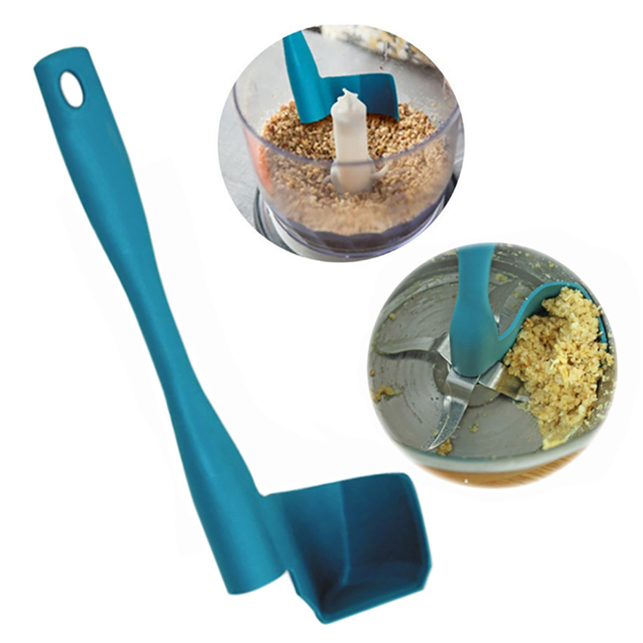 Spatula Putar Dapur Mixing Spatula Termomix Penghilang Porsi Food Processor Rotary Mixing Drum Spatula