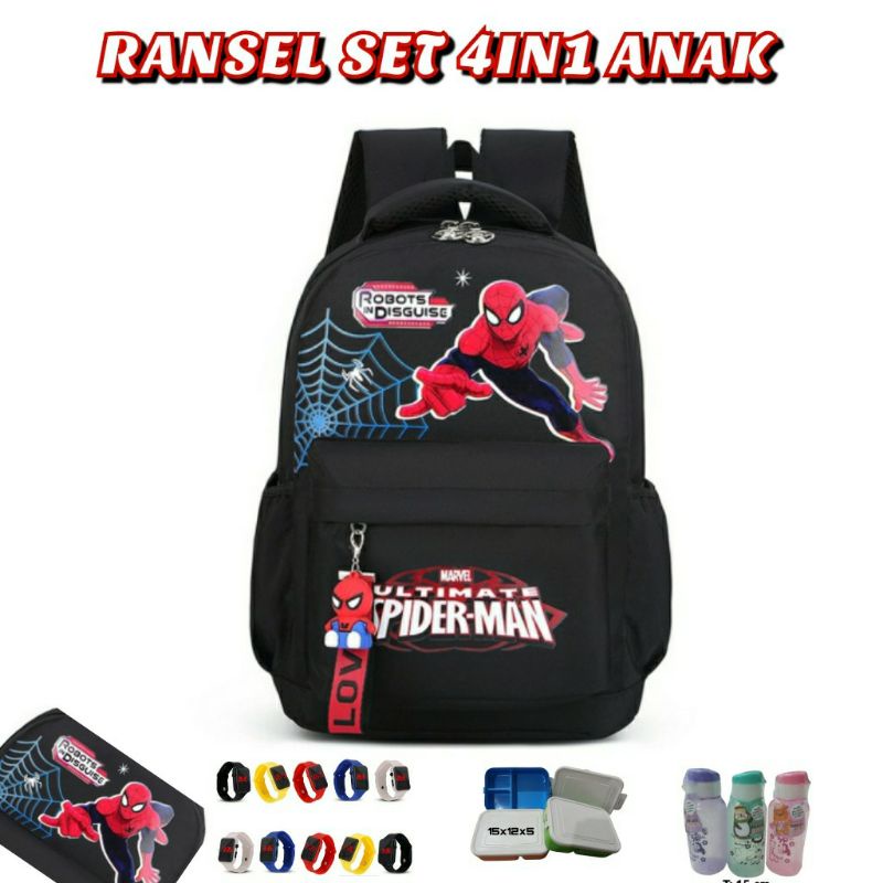 dem_sare / DS1130 Tas Ransel Anak Sekolah SD Laki Laki  tas ransel sekolah anak laki laki paud tk SD karakter SEPiDERMAN Tas Ransel Anak Terbaru karakter Cartoon