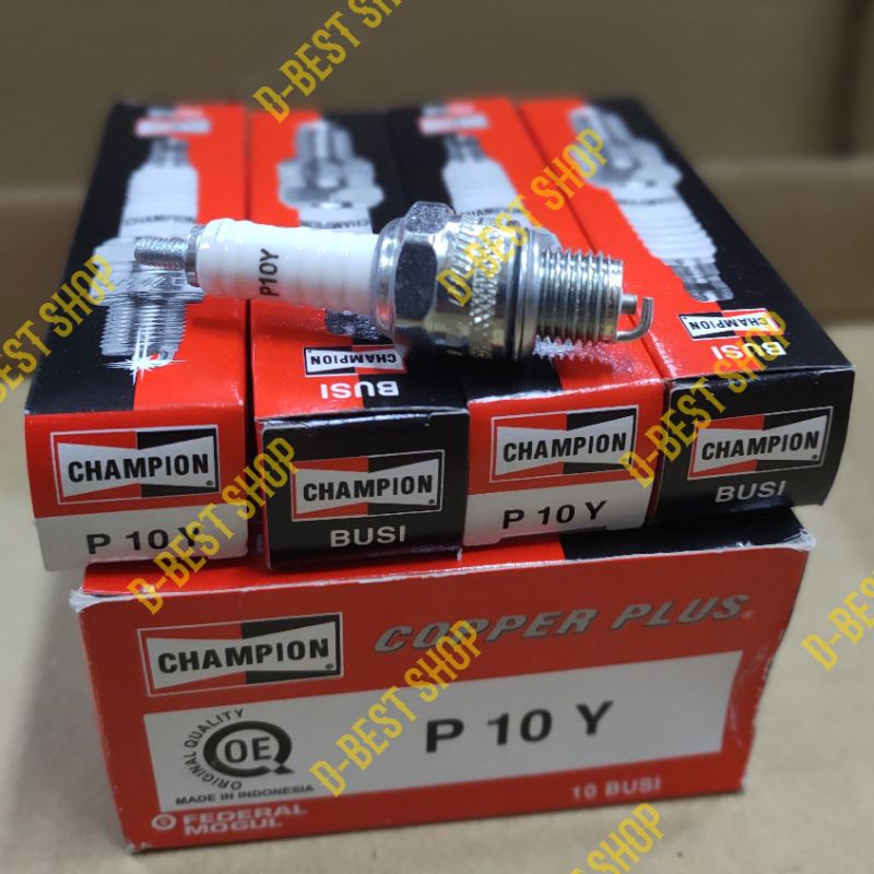 Busi Asli Champion P10Y Federal Honda Kijang C90/S90/CB125/CB175/CB200