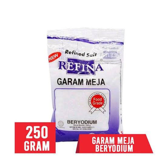 

Garam Cap Refina 250gr / Refined Salt / Garam Refina / Garam Laut/Garam Murni Beryodium Halus Refina