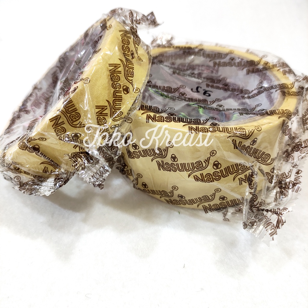 Masking Tape / Lakban Kertas / Lem kertas 24 mm (1&quot;)  &amp; 48 mm (2&quot;)