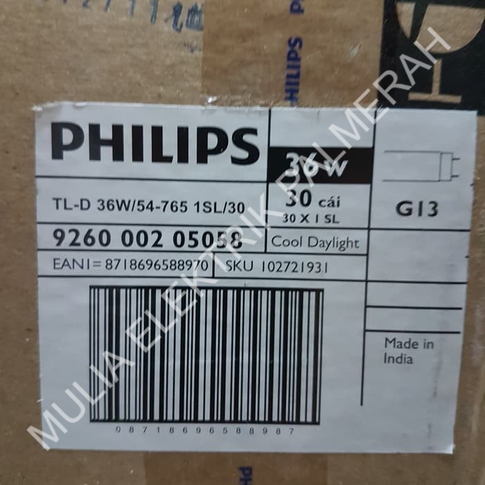 LAMPU PHILIPS NEON TL-D 36W / 54 120CM TL-D 36W/54
