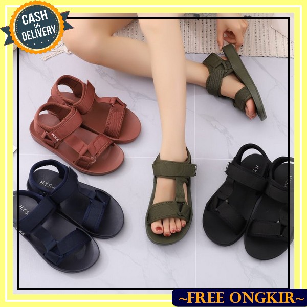 Sandal Gunung Cewek Kekinian Perempuan Sendal Tali Cewe Outdor Otdor Traveling Wanita Remaja Dewasa 