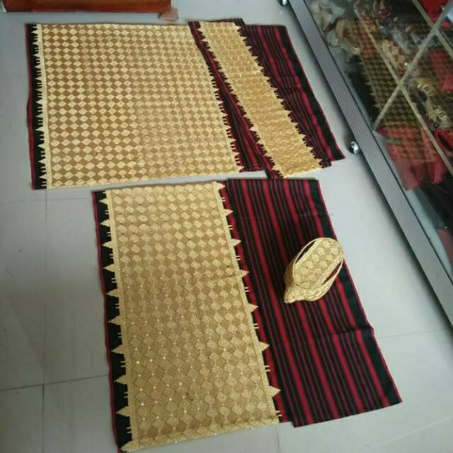 [BISA COD] Tapis Jungsarat Mama Papa + peci Kain dasar Hitam