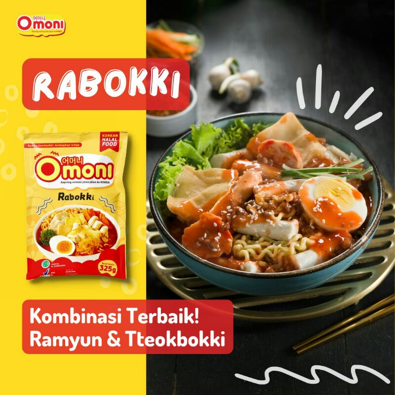 

Rabokki (Ramyeon Tteobokki) Omoni Halal Korean Food