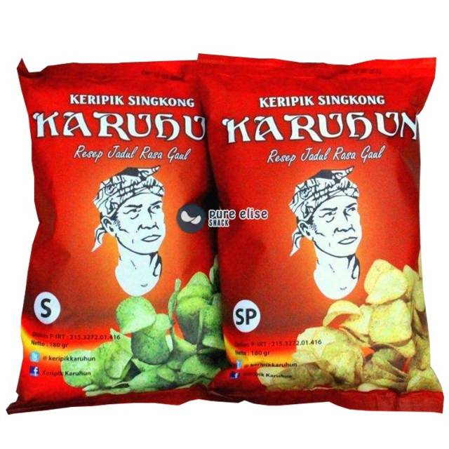 KERIPIK KARUHUN 130 GRAM | KERIPIK SINGKONG | KERIPIK PEDAS | KERIPIK SINGKONG PEDAS