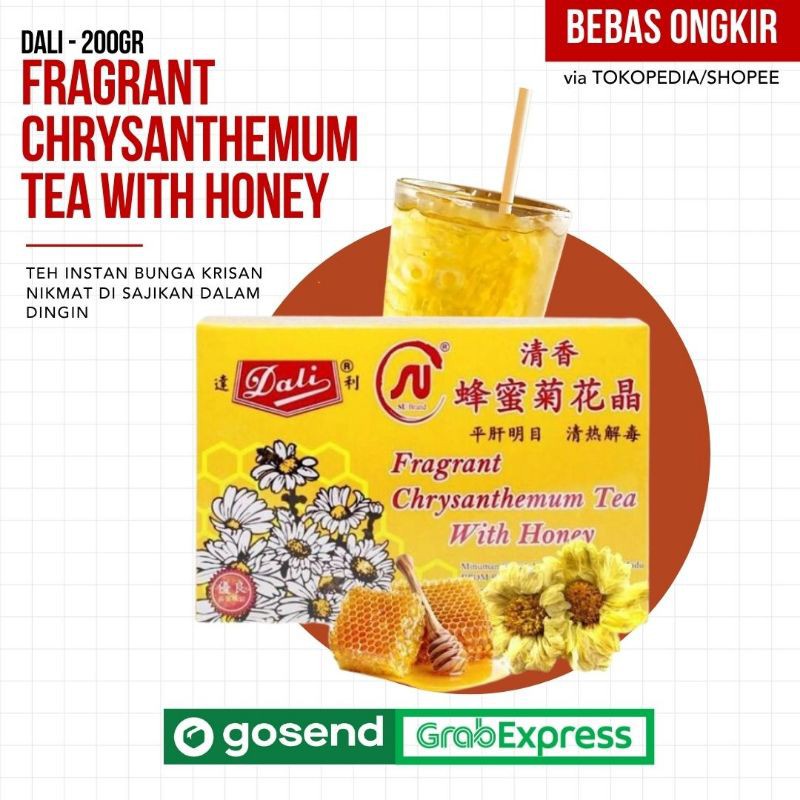 DALI Chrysanthemum Tea With Honey SU Brand 200gr / Teh Kembang Putih Dengan Madu / OPEN RESELLER