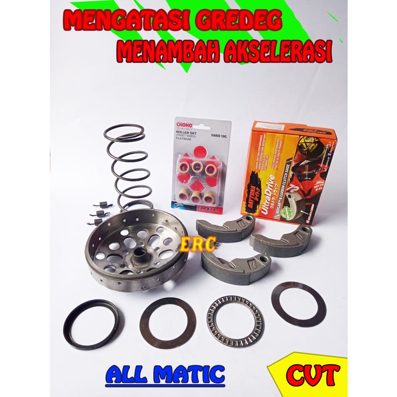 PAKET FULL UPGRADE CVT ERC ANTI GREDEG PCX VARIO NMAX AEROX BEAT MIO ALL MATIC ORIGINAL CUSTOM