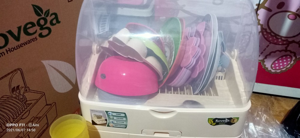 Rak Piring Rovega Modys Drm 878 Dish Drainer / Tempat Penyimpanan Piring Sendok Gelas (food Grade)