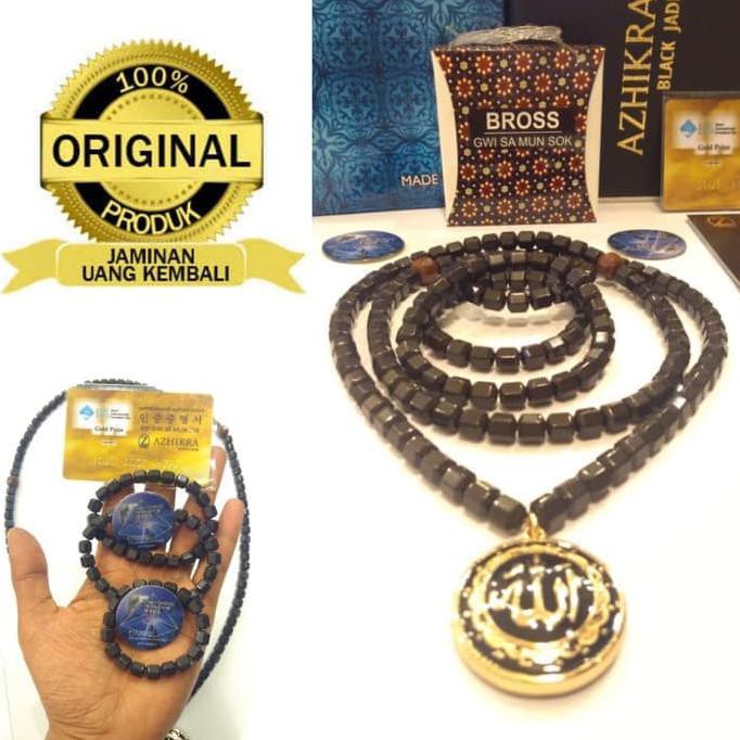 Azhikra Kalung Gelang Kesehatan Black Jade ( ORIGINAL)