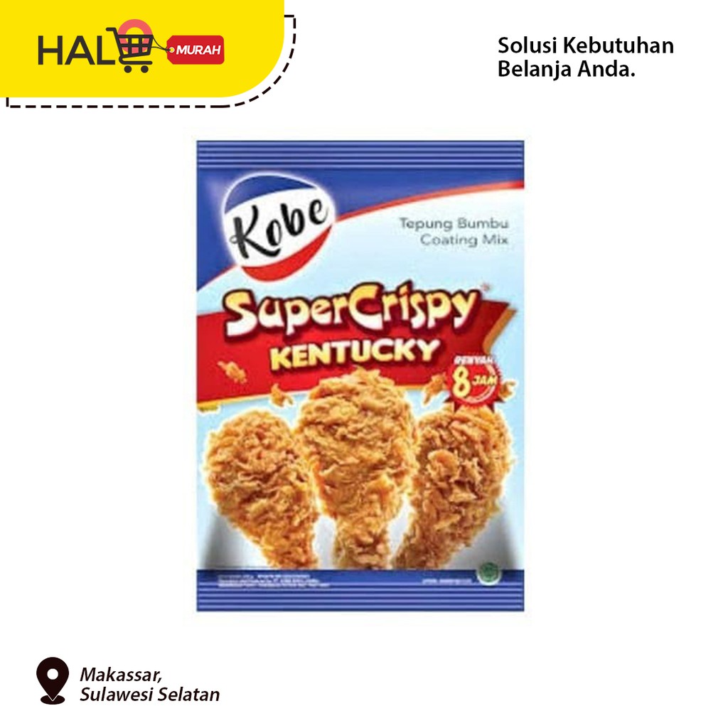 

TEPUNG BUMBU KOBE KENTUCKY SUPER CRISPY 850 GR