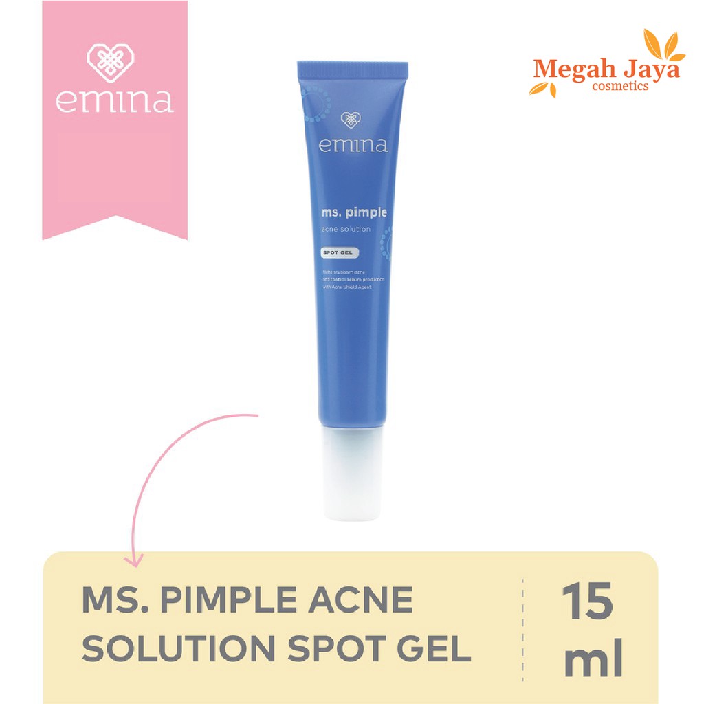 EMINA MS PIMPLE ACNE SOLUTION SPOT GEL 15 Ml @MJ