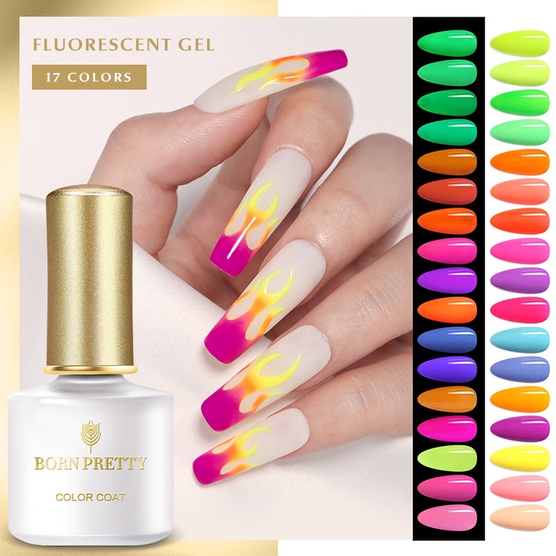 BORN PRETTY Flourescent Gel Nail Gel Kutek Gel