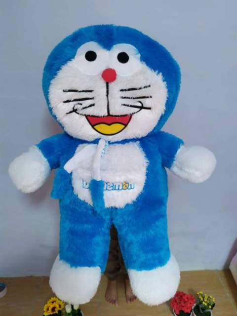 Boneka doraemon jumbo syal  (termurah).