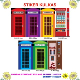 Cetak Print Stiker  Kulkas  1 dan 2  Pintu  Ukuran  Standart 