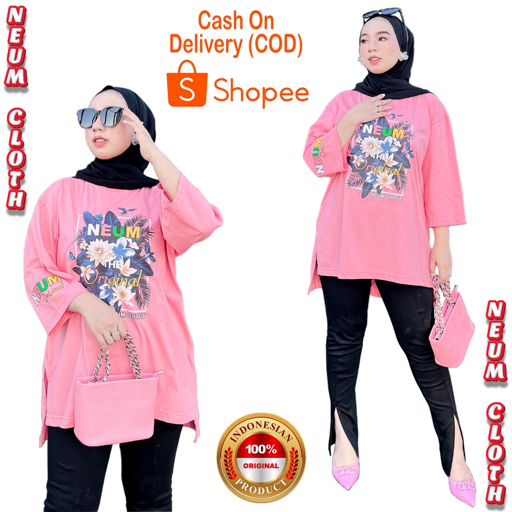 NEUM MUSLIM / KAOS OVERSIZE OOTD ORIGINAL / COD
