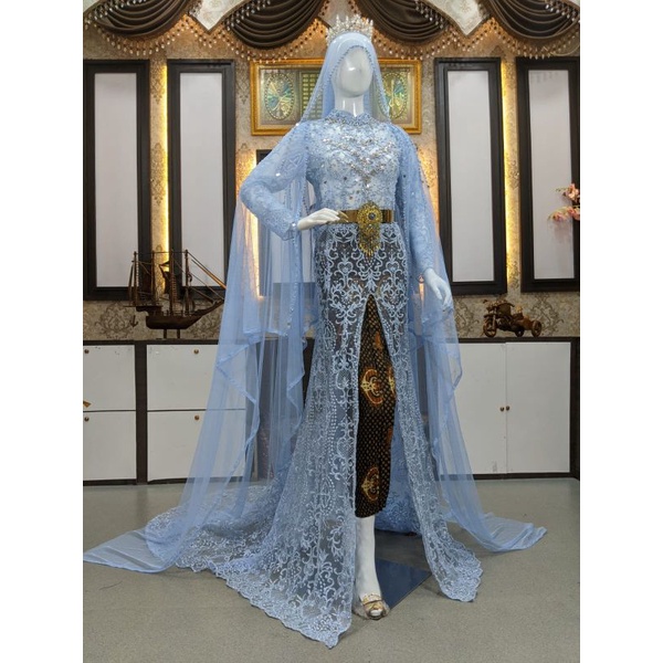 Kebaya Akad Pengantin Full Payet / Baju Pengantin Akad