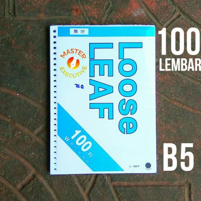 

Murah! Toyo B5 100 Lbr Polos Isi Loose Leaf / Kertas Refill Binder 26 Holes