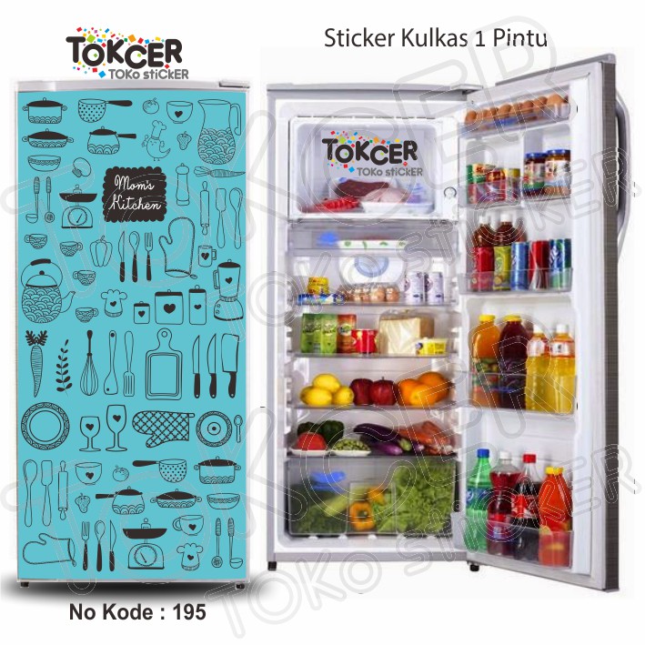 Stiker Kulkas 1 Pintu MOM's Kitchen