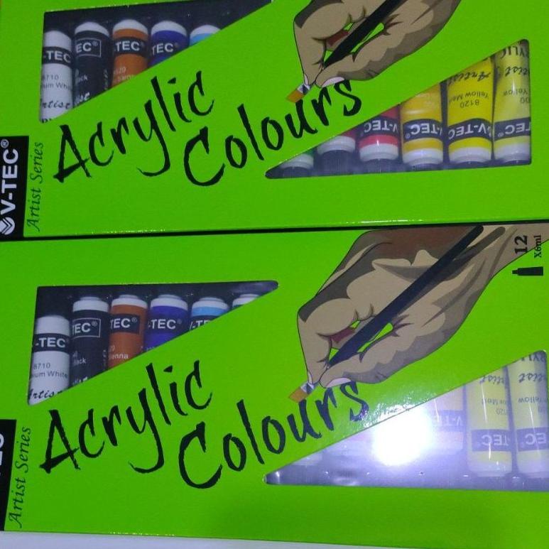 

Ready stock WGS89 Paket Lukis (kanvas 20x20+kuas+palet+cat akrilik) WGS