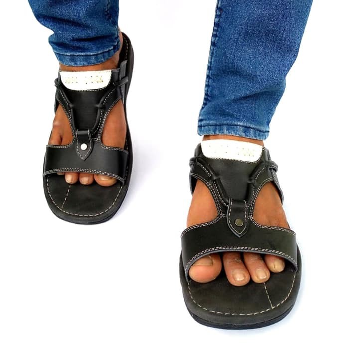 Sandal Kulit Asli Kasual Pria Rasheda GR 13 Big Size