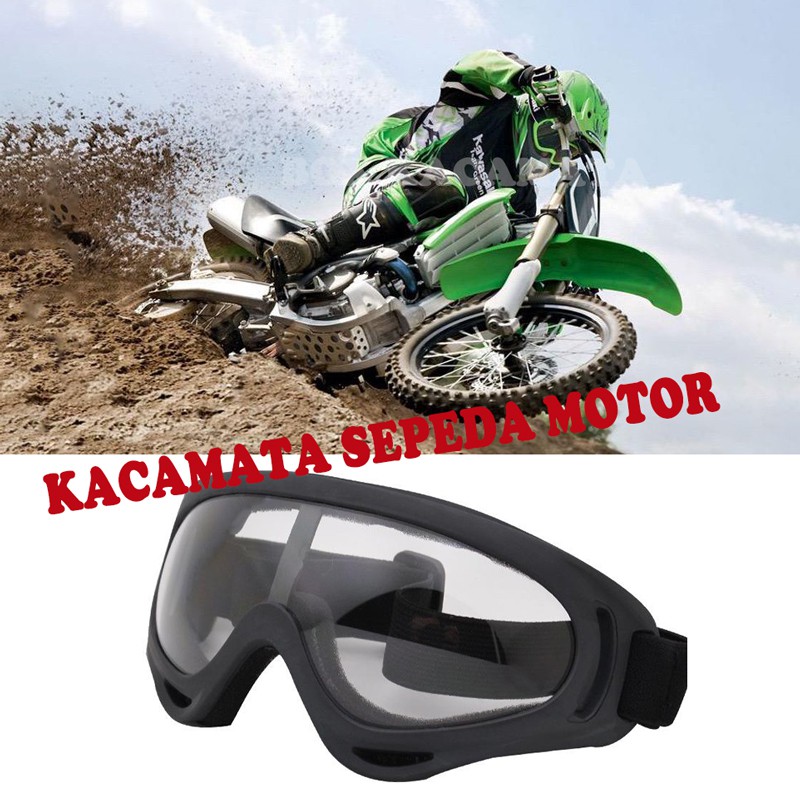 KACAMATA GOGGLES Ski TACTICAL kacamata Sepeda Motor Berkendara Malam