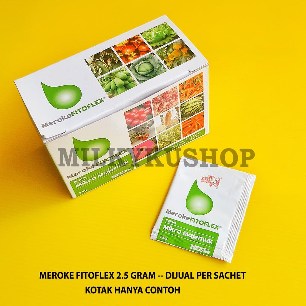 PUPUK MEROKE FITOFLEX 2.5 GRAM PER SACHET KEMASAN PABRIK HIDROPONIK