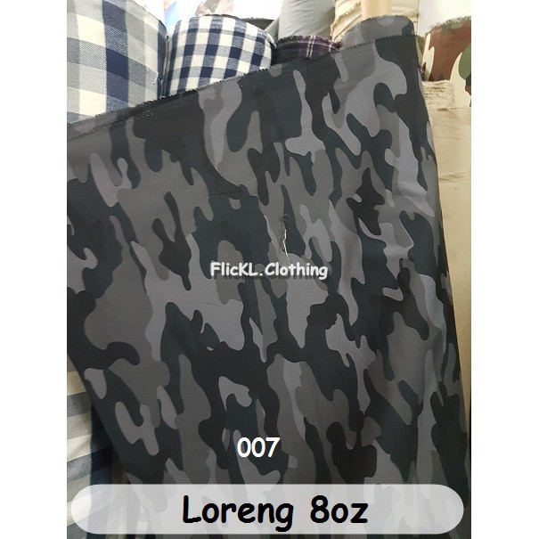 Bahan Kain Loreng Camo 8oz Militer Tentara TNI Kopasus Abri Celana Cargo