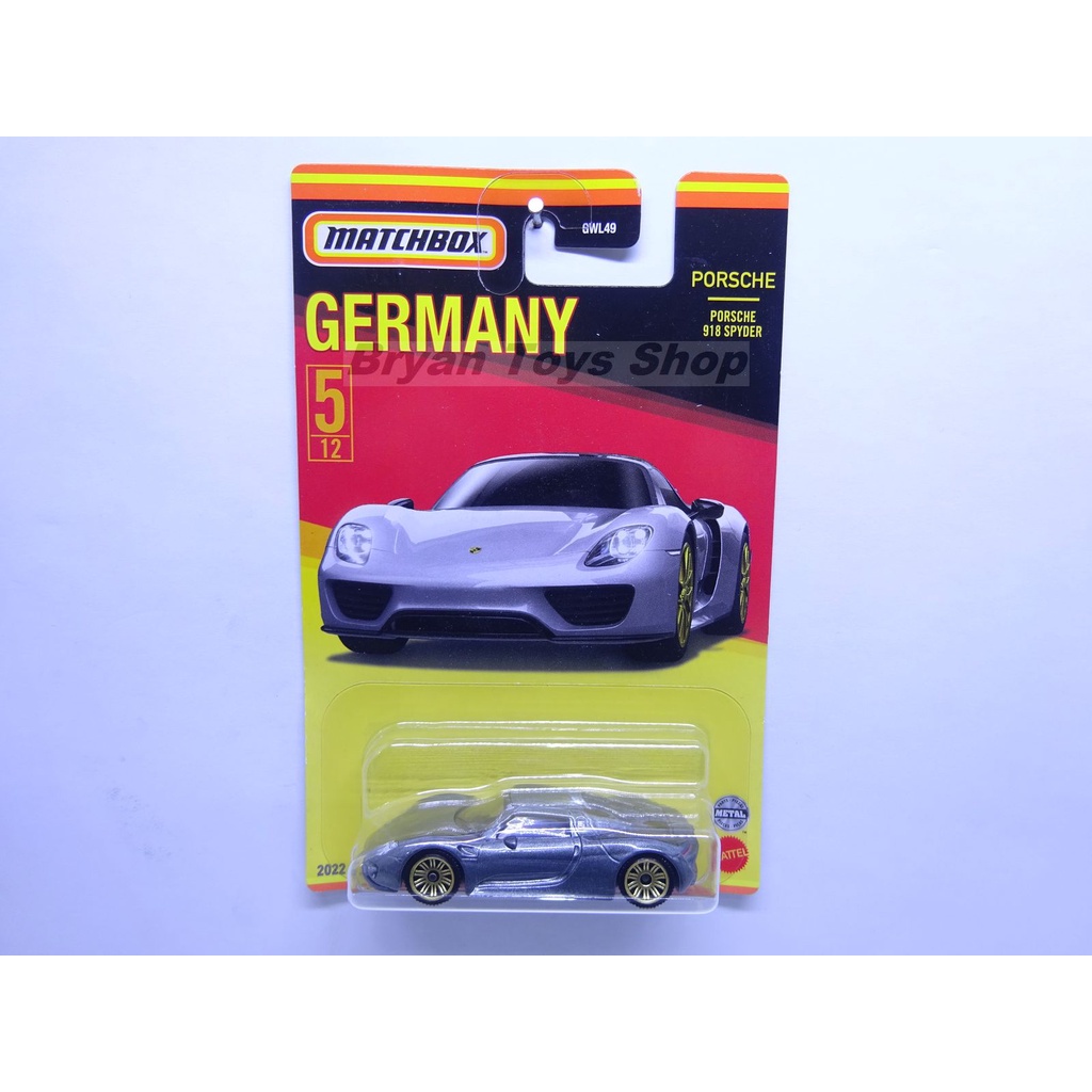 Matchbox Germany Porsche 918 Sypder Abu