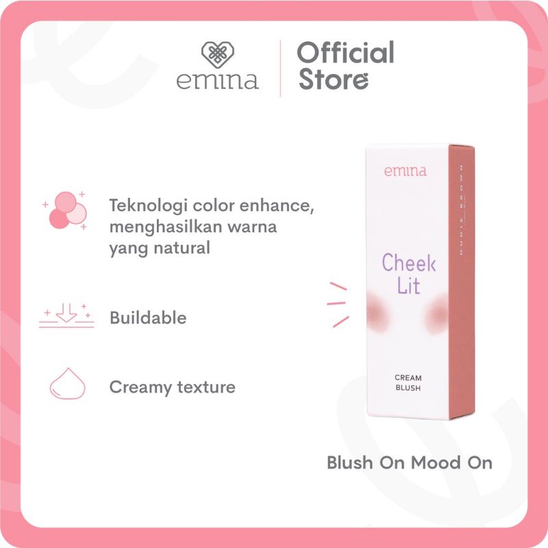 Emina Cheek Lit Cream Blush 10ML- Blush On