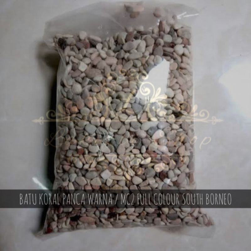 Batu Pancawarna / Batu Hias Taman Tanaman Aquarium Aquascape /MC2 F.Colour South Borneo