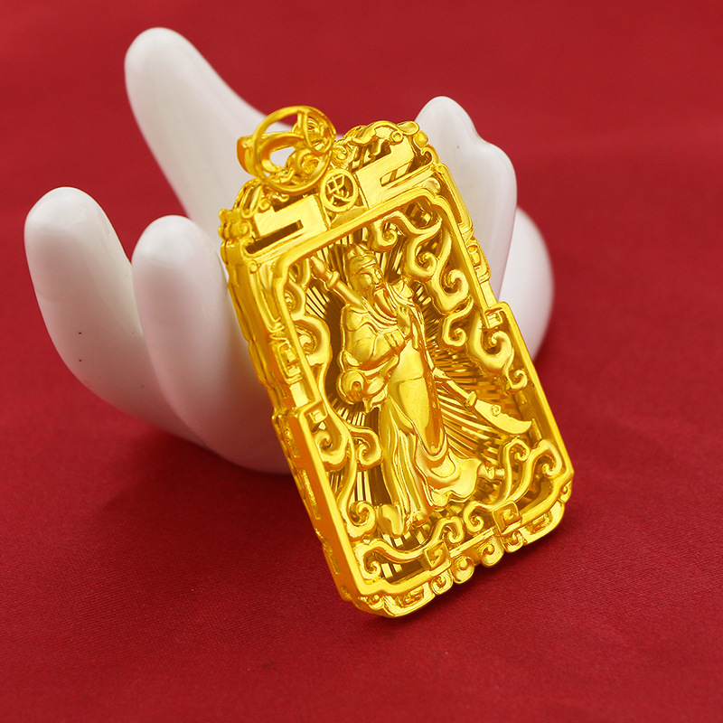 Goldkingdom Kalung Emas Asli Kadar 375 Liontin Tag Aduk Elektrik Untuk Pria