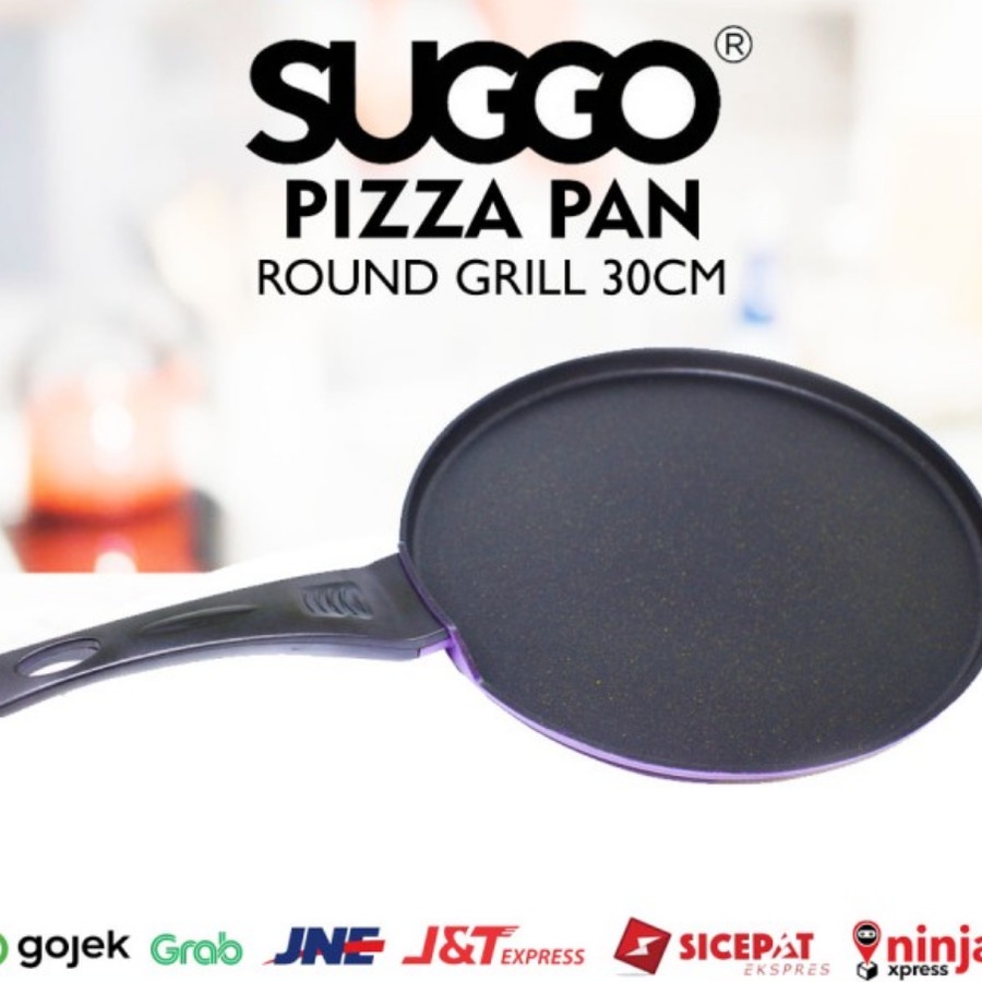 [COD] NEW Round Grill Pan SUGGO 30 Cm Grillpan Panci Crepes Pizza Suggo Pizza Pan 30cm