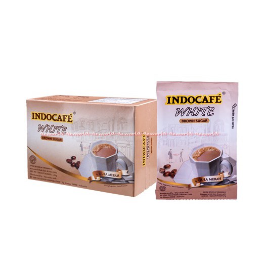 

Indocafe White Brown Sugar 5sachet Kopi Instan Indo cafe Gula Jawa Gula Merah Indo Cafe 3in1 Instant Coffee Brownsugar 5pcs