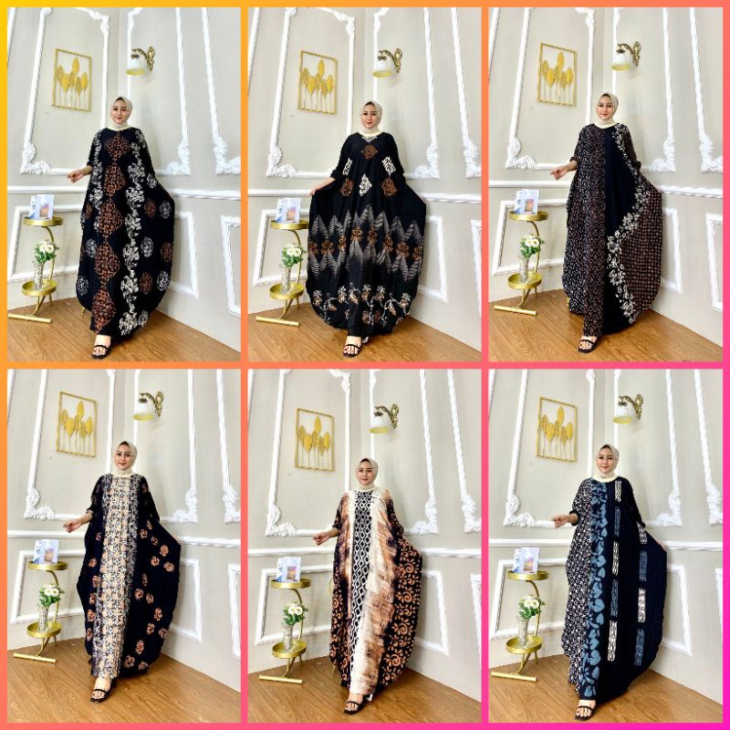 Kaftan Twill Wanita Lengan Tanggung||Kaftan Twill Wanita Muslimah Modern||Baju Kaftan Twill Baju Kas