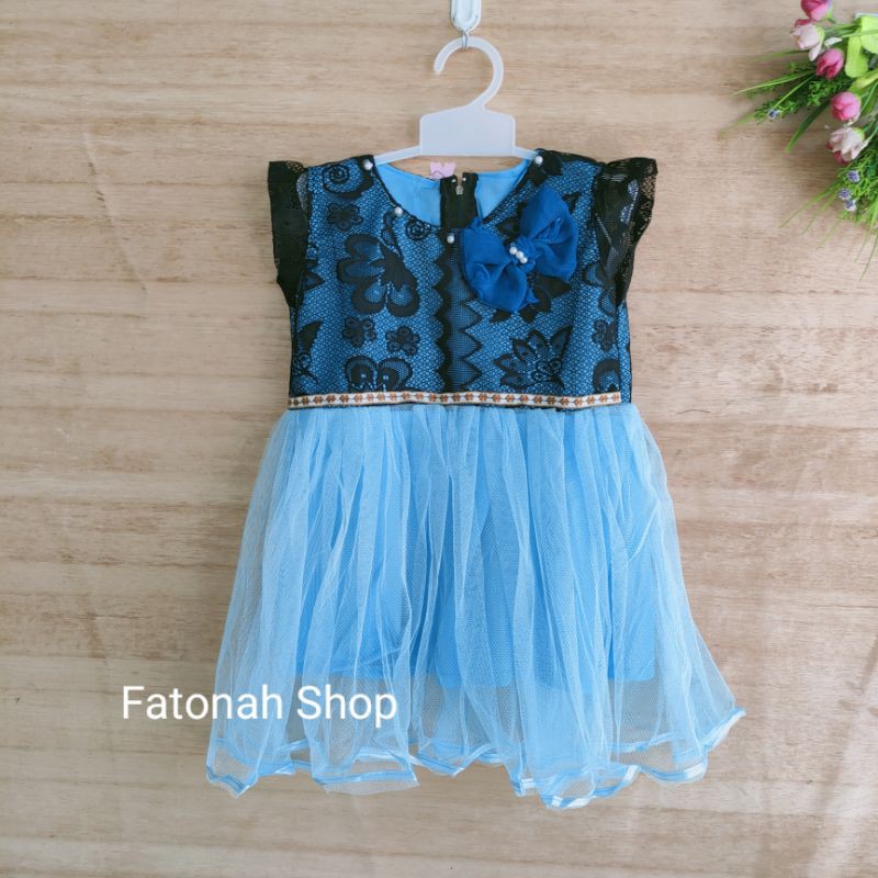 Dress anak mewah murah tutu meriah 1 2 tahun PTDD