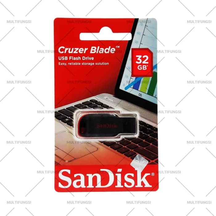 ORIGINAL SANDISK FLASHDISK 32GB CRUZER BLADE CZ50 USB