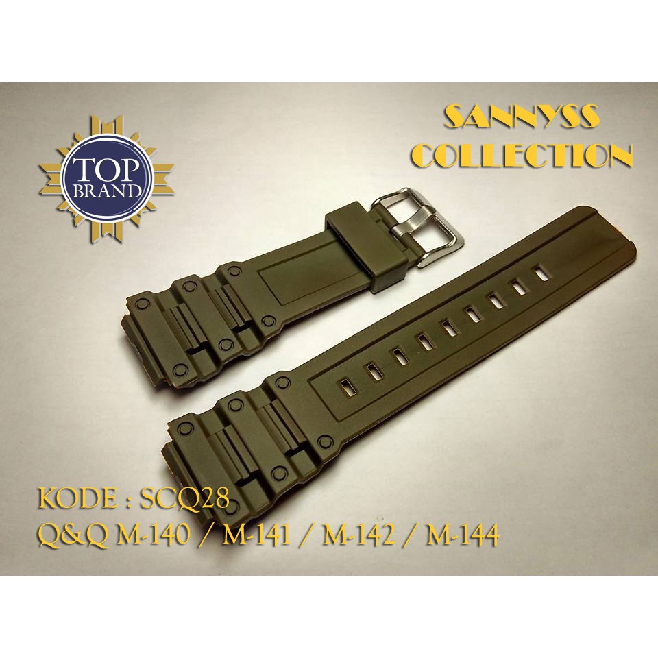 STRAP TALI JAM Q&Q QNQ QQ M-142 - M 142 - M142 HIJAU ARMY