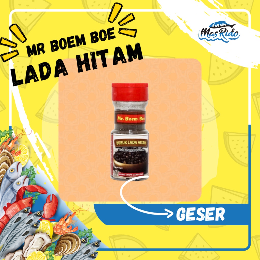 

Bubuk Lada Hitam Mr Boem Boe Bubuk Black Pepper Powder Termurah