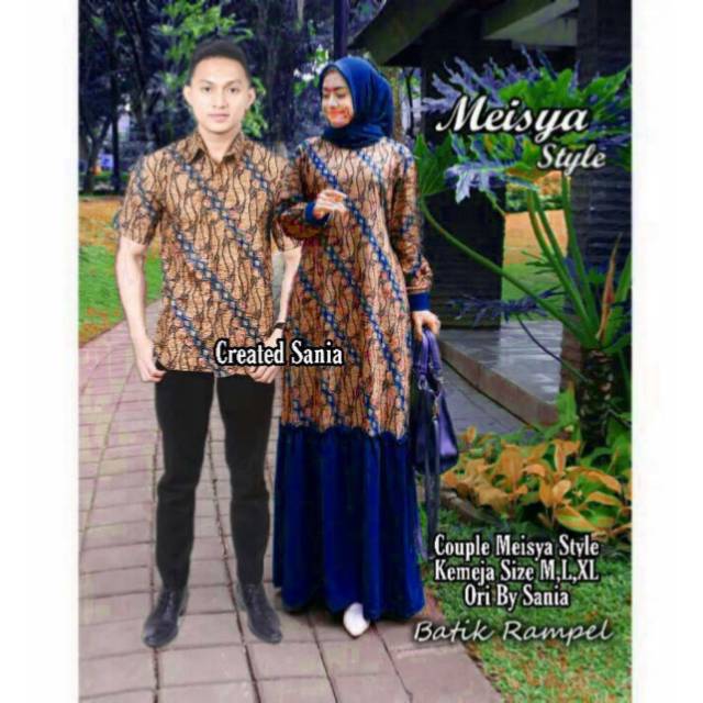 Couple family batik MEISYA STILE READY STOK SERAGAM